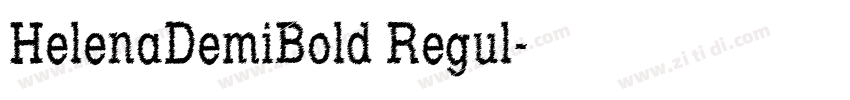 HelenaDemiBold Regul字体转换